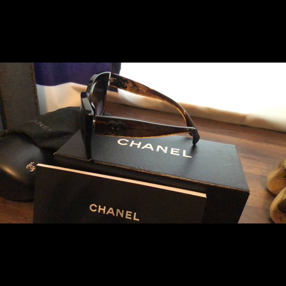 Tortoise Chanel sunglasses